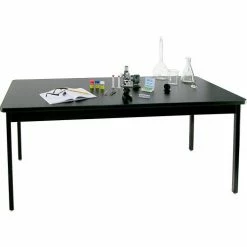 Allied Plastics Science Table - Chemical Resistant Top - Steel Frame 42x60