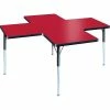 Allied Plastics A+ Collaboration Station Activity Table Juvenile Height - Red