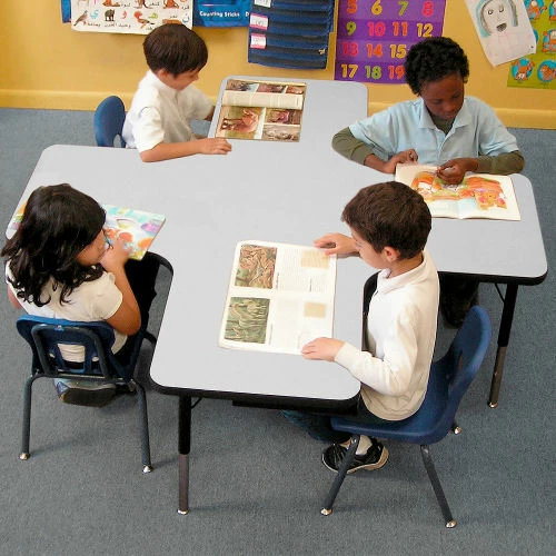 Allied Plastics A+ Collaboration Station Activity Table Standard Height - Blue 4 Allied Plastics A+ Collaboration Station Activity Table Standard Height - Blue - Image 4