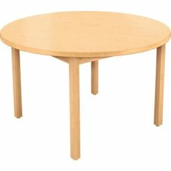 Allied Plastics Allied Library Table - 48" Diameter - High Pressure Laminate Top - Maple