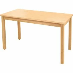 Allied Plastics Allied Library Table - 60" x 36" - High Pressure Laminate Top - Maple