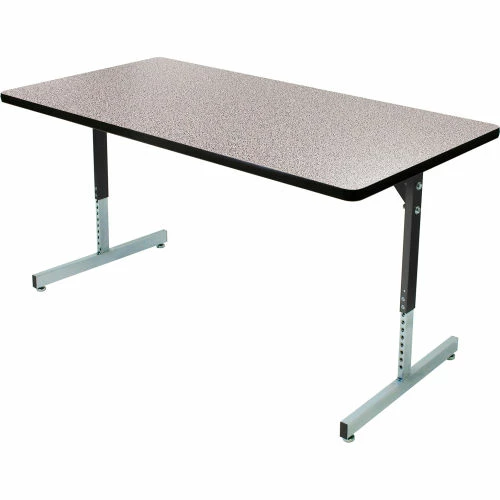 Allied Plastics Computer and Activity Table - Adjustable Height - 72" x 30" - Gray 1 Allied Plastics Computer and Activity Table - Adjustable Height - 72" x 30" - Gray