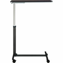 Global Industrial Overbed Table With H-Base, Walnut Laminate Tabletop -Tables Shop 436910 05