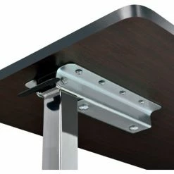 Global Industrial Overbed Table With H-Base, Walnut Laminate Tabletop -Tables Shop 436910 06