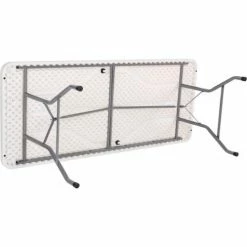 Interion By Global Industrial Interion® Plastic Folding Table, 30" x 72", White -Tables Shop 506750 02