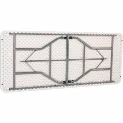 Interion By Global Industrial Interion® Plastic Folding Table, 30" x 72", White -Tables Shop 506750 03