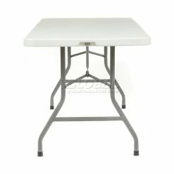 Interion By Global Industrial Interion® Fold-In-Half Plastic Table, 30" x 72", White 22 Interion By Global Industrial Interion® Fold-In-Half Plastic Table, 30" x 72", White -Tables Shop 506801 02
