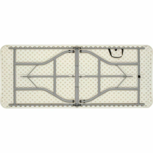 Interion By Global Industrial Interion® Fold-In-Half Plastic Table, 30" x 72", White 4 Interion By Global Industrial Interion® Fold-In-Half Plastic Table, 30" x 72", White - Image 4