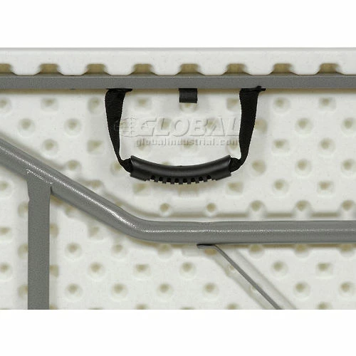 Interion By Global Industrial Interion® Fold-In-Half Plastic Table, 30" x 72", White 7 Interion By Global Industrial Interion® Fold-In-Half Plastic Table, 30" x 72", White - Image 7