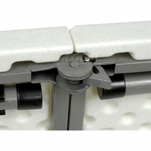 Interion By Global Industrial Interion® Fold-In-Half Plastic Table, 30" x 72", White 9 Interion By Global Industrial Interion® Fold-In-Half Plastic Table, 30" x 72", White - Image 9