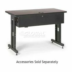 Kendall Howard™ Classroom Training Table - Adjustable Height - 24" x 48" - African Mahogany 23 Kendall Howard™ Classroom Training Table - Adjustable Height - 24" x 48" - African Mahogany -Tables Shop 5500 3 004 24 ABFF01