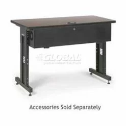 Kendall Howard™ Classroom Training Table - Adjustable Height - 24" x 48" - African Mahogany 26 Kendall Howard™ Classroom Training Table - Adjustable Height - 24" x 48" - African Mahogany -Tables Shop 5500 3 004 24 B