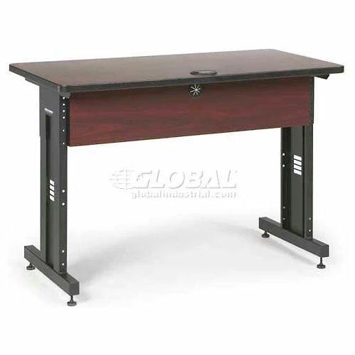 Kendall Howard™ Classroom Training Table - Adjustable Height - 24" x 48" - African Mahogany 12 Kendall Howard™ Classroom Training Table - Adjustable Height - 24" x 48" - African Mahogany - Image 12