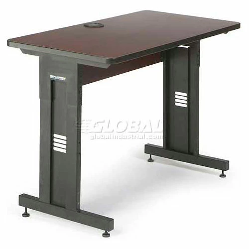 Kendall Howard™ Classroom Training Table - Adjustable Height - 24" x 48" - African Mahogany 4 Kendall Howard™ Classroom Training Table - Adjustable Height - 24" x 48" - African Mahogany - Image 4