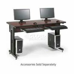 Kendall Howard™ Classroom Training Table - Adjustable Height - 24" x 60" - African Mahogany