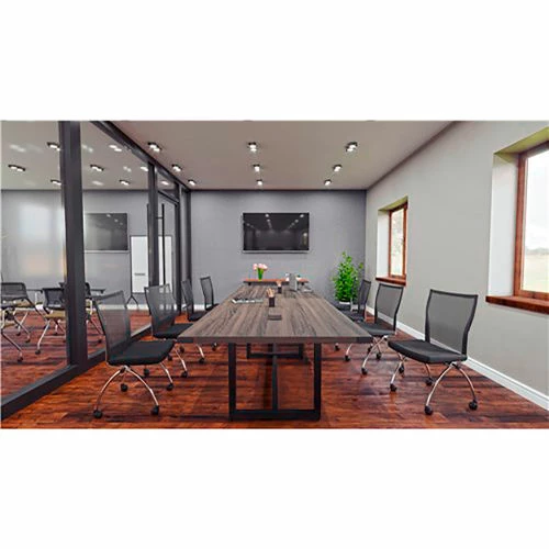 Safco® Mirella Conference Table, Sitting-Height, 12'L, Rectangle, Southern Tobacco 6 Safco® Mirella Conference Table, Sitting-Height, 12'L, Rectangle, Southern Tobacco - Image 6