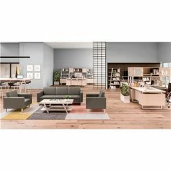 Safco® Mirella Coffee Table, 23-3/4"D x 48"W x 16"H, Sand Dune -Tables Shop 59376 Mirella Office