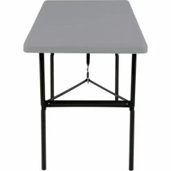 Iceberg Enterprises Iceberg IndestrucTable TOO™ Plastic Folding Table, 24" x 48", Charcoal -Tables Shop 65207 5