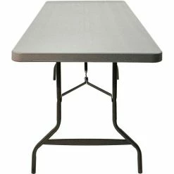 Iceberg Enterprises Iceberg IndestrucTable TOO™ Plastic Folding Table, 30" x 96", Charcoal -Tables Shop 65537 iceberg 04