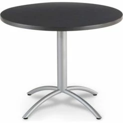 Iceberg Enterprises Iceberg CafeWorks Series 36" Round Restaurant Table, Graphite