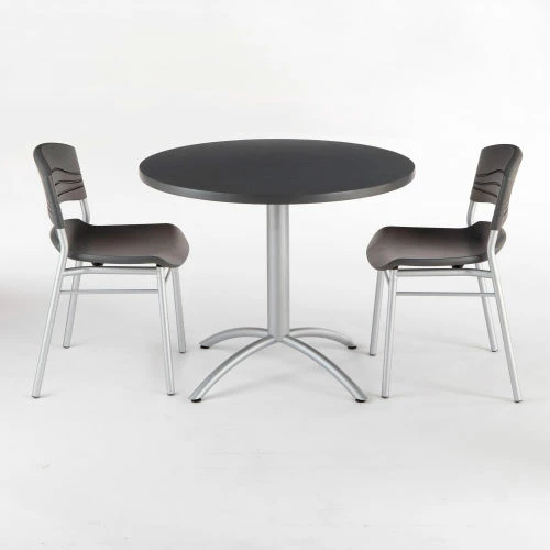 Iceberg Enterprises Iceberg CafeWorks Series 36" Round Restaurant Table, Graphite 2 Iceberg Enterprises Iceberg CafeWorks Series 36" Round Restaurant Table, Graphite - Image 2
