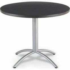 Iceberg Enterprises Iceberg CafeWorks Series 42" Round Restaurant Table, Graphite