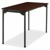 Iceberg Enterprises Iceberg Maxx Legroom™ Melamine Wood Folding Table, 24" x 48", Walnut