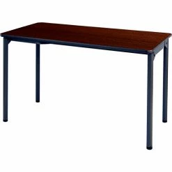 Iceberg Enterprises Iceberg Maxx Legroom™ Melamine Wood Folding Table, 24" x 48", Walnut -Tables Shop 65804 2