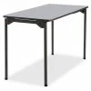 Iceberg Enterprises Iceberg Maxx Legroom™ Melamine Wood Folding Table, 24" x 48", Gray