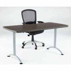 Iceberg Enterprises Iceberg ARC Conference Room Training Table - 60" x 30" Rectangular - Gray Walnut 6 Iceberg Enterprises Iceberg ARC Conference Room Training Table - 60" x 30" Rectangular - Gray Walnut -Tables Shop 69215 3