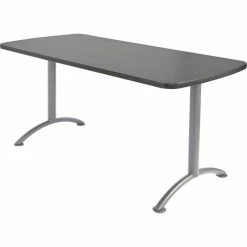 Iceberg Enterprises Iceberg ARC Conference Room Training Table - 60" x 30" Rectangular - Graphite -Tables Shop 69217 3