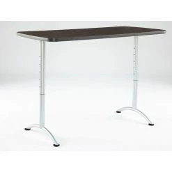 Iceberg Enterprises Iceberg ARC Adjustable Height Conference Table - 30" x 60" Rectangular - Gray Walnut