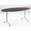Iceberg Enterprises Iceberg ARC Conference Room Training Table - 72" x 36" Oval - Gray Walnut