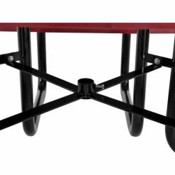 Global Industrial™ 46" Square Picnic Table, Perforated Metal, Red -Tables Shop 694551RD 05