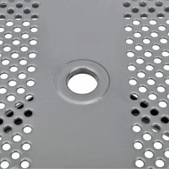 Global Industrial™ 6' Rectangular Picnic Table, Perforated Metal, Gray -Tables Shop 694553GY 07