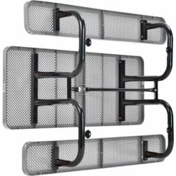 Global Industrial™ 6' Rectangular Picnic Table, Perforated Metal, Gray -Tables Shop 694553GY 08