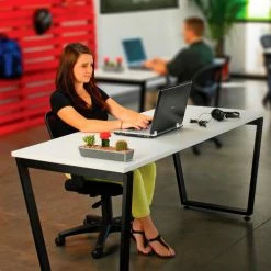 Interion By Global Industrial Interion® Collaboration Table - Single - 60"W x 30"L x 30"H - Gray