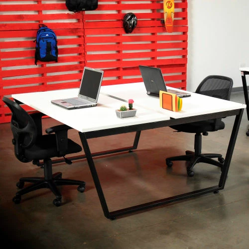 Interion By Global Industrial Interion® Collaboration Table - Double - 60"W x 60"L x 30"H - Gray 17 Interion By Global Industrial Interion® Collaboration Table - Double - 60"W x 60"L x 30"H - Gray - Image 17
