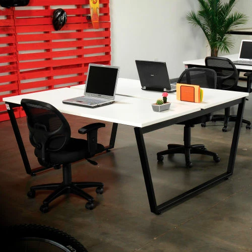 Interion By Global Industrial Interion® Collaboration Table - Double - 60"W x 60"L x 30"H - Gray 1 Interion By Global Industrial Interion® Collaboration Table - Double - 60"W x 60"L x 30"H - Gray