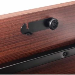 Interion By Global Industrial Interion® Flip-Top Training Table, 60"L x 24"W, Walnut -Tables Shop 695125WN 05 1