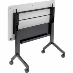 Interion By Global Industrial Interion® Flip-Top Training Table, 48"L x 24"W, Gray -Tables Shop 695218 02