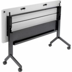 Interion By Global Industrial Interion® Flip-Top Training Table, 72"L x 24"W, Gray -Tables Shop 695220 02