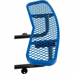 Global Industrial 46" Round Picnic Table, Wheelchair Accessible, Blue -Tables Shop 695290BL 02