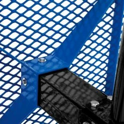 Global Industrial™ 46" Round In Ground Mount Picnic Table, Expanded Metal, Blue -Tables Shop 695292BL 10