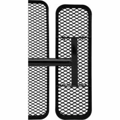 Global Industrial™ 46" Square Picnic Table, In Ground Mount, Expanded Metal, Black -Tables Shop 695293BK 10