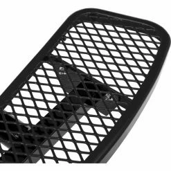 Global Industrial 46" Round Picnic Table, In Ground Mount, ADA Compliant, Black -Tables Shop 695294BK 07