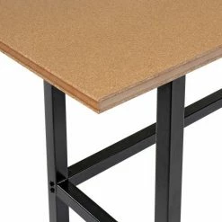 Interion By Global Industrial Interion® Standing Height Table with Power, 72"L x 36"W, Natural -Tables Shop 695430 05