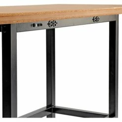 Interion By Global Industrial Interion® Standing Height Table with Power, 72"L x 36"W, Natural -Tables Shop 695430 09
