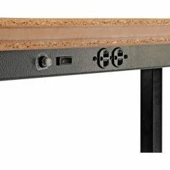 Interion By Global Industrial Interion® Standing Height Table with Power, 72"L x 36"W, Natural -Tables Shop 695430 10