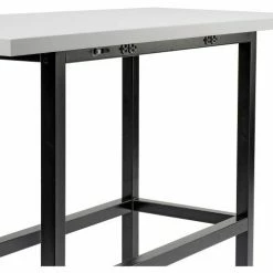 Interion By Global Industrial Interion® Standing Height Table With Power, 72"L x 36"W, Gray -Tables Shop 695431 08